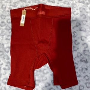 NWT SKIMS COTTON RIB SHORTS BRICK 😍